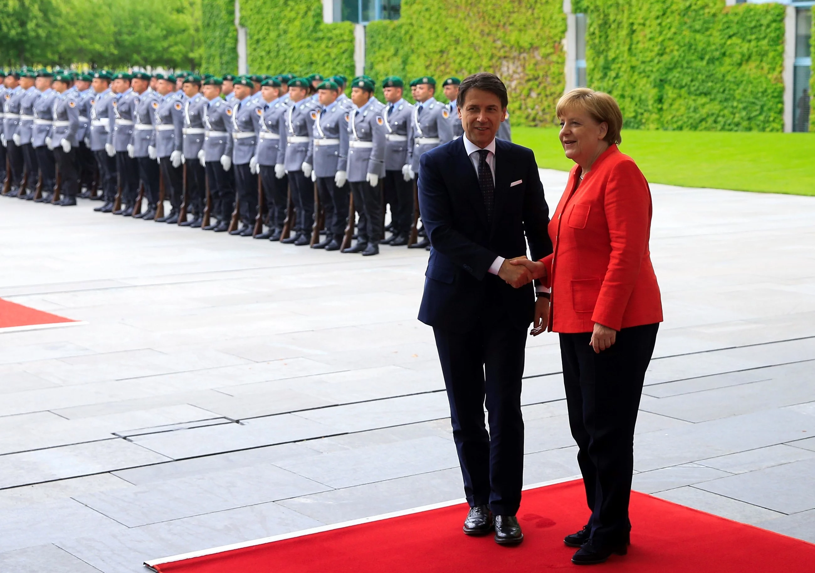 Angela Merkel i Giuseppe Conte