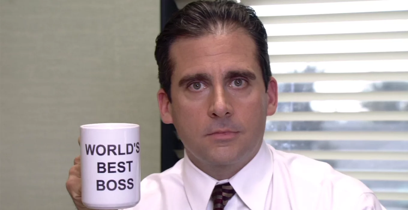 Steve Carell jako Michael Scott w serialu „The Office” (pol. „Biuro”)