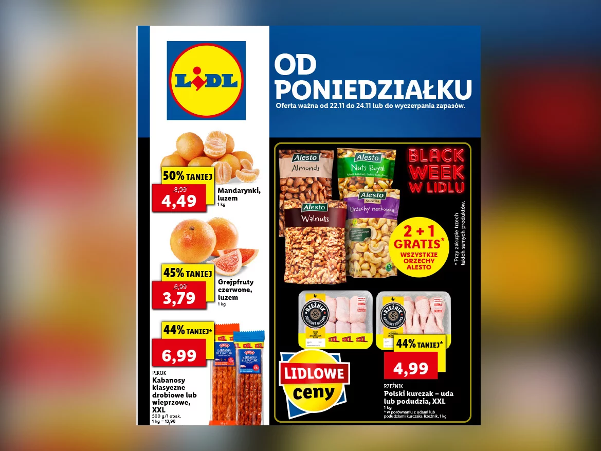 Lidl - gazetka promocyjna 22-24 listopada