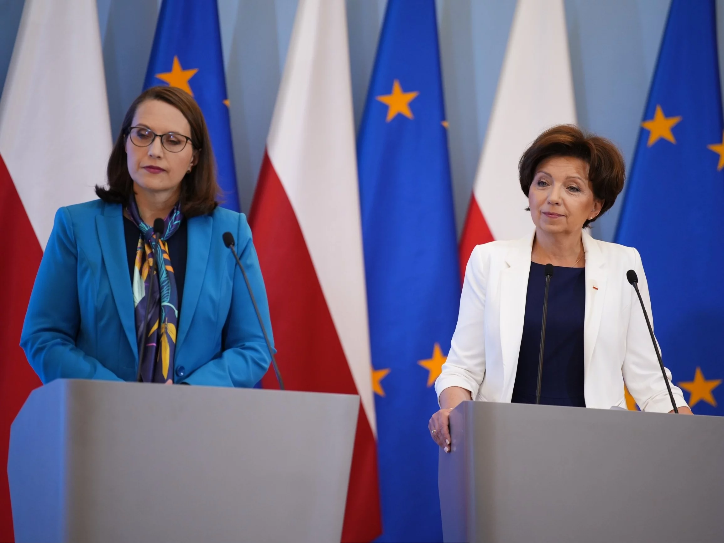 Magdalena Rzeczkowska i Marlena Maląg