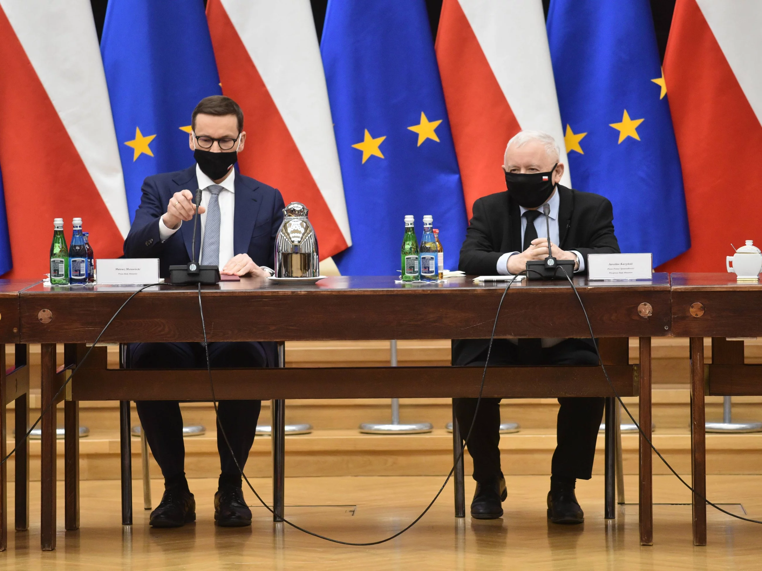 Mateusz Morawiecki i Jarosław Kaczyński