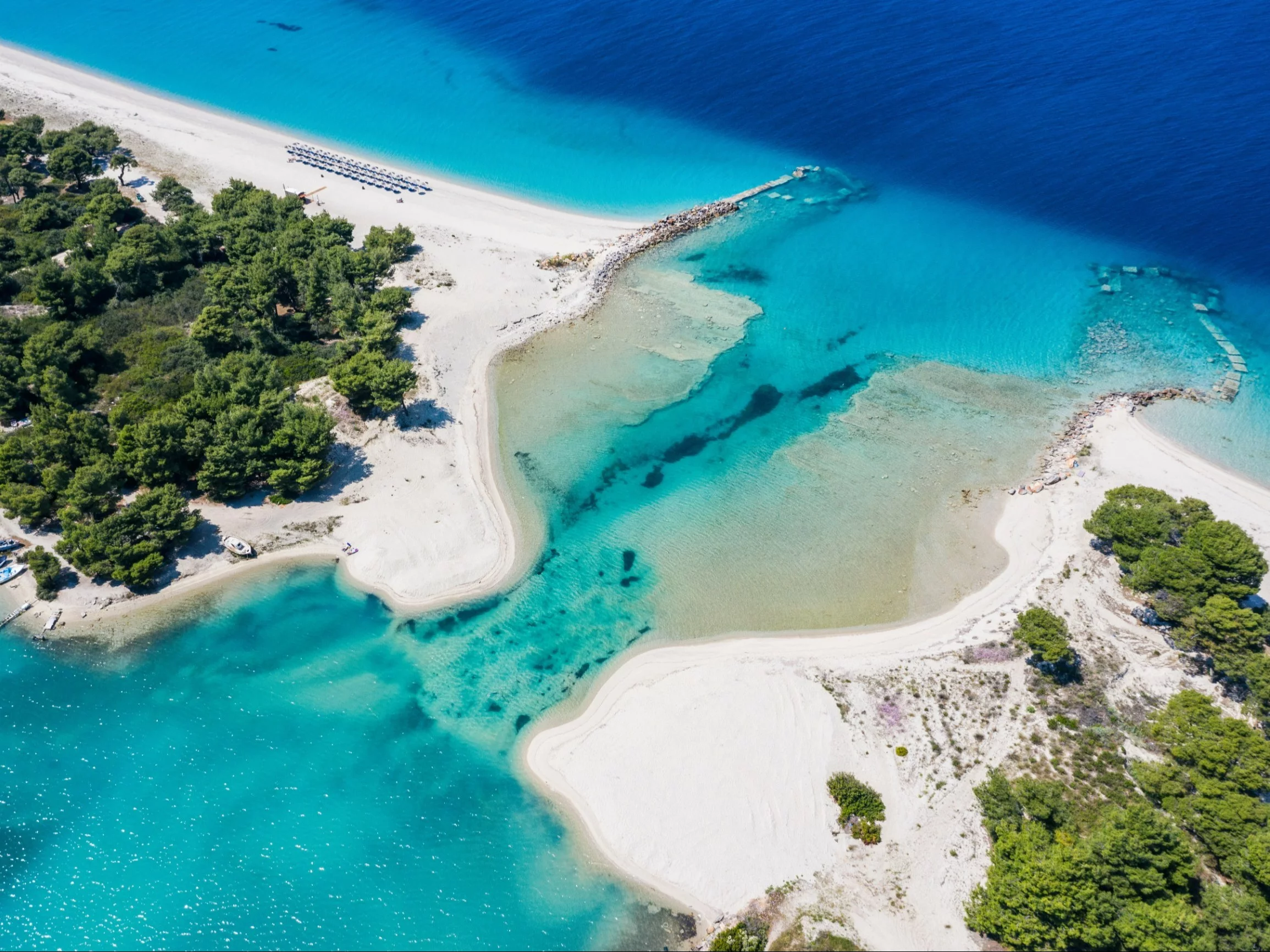 Plaża Port Glarokavos w Grecji