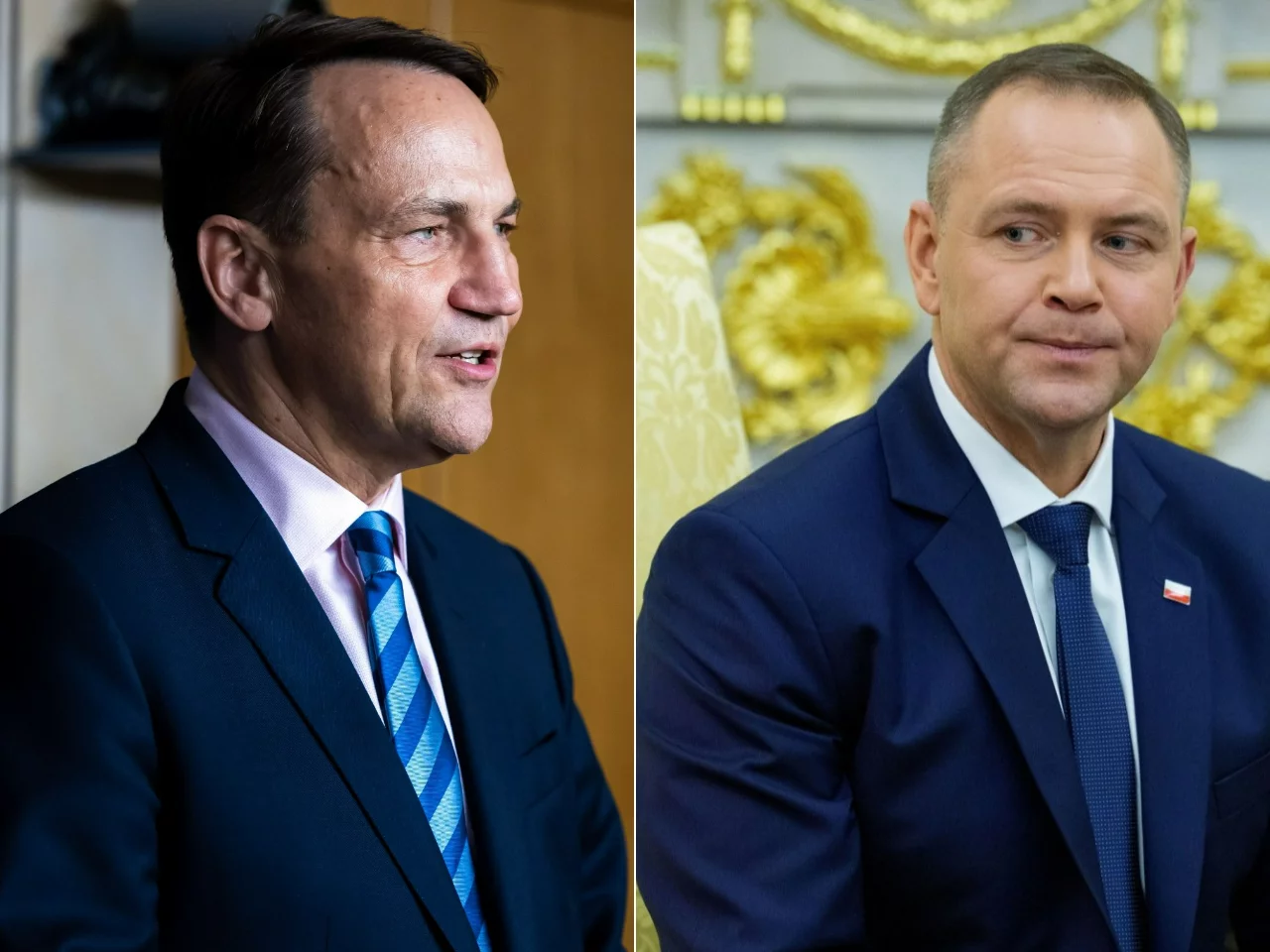 Szef MSZ Radosław Sikorski, prezydent Karol Nawrocki