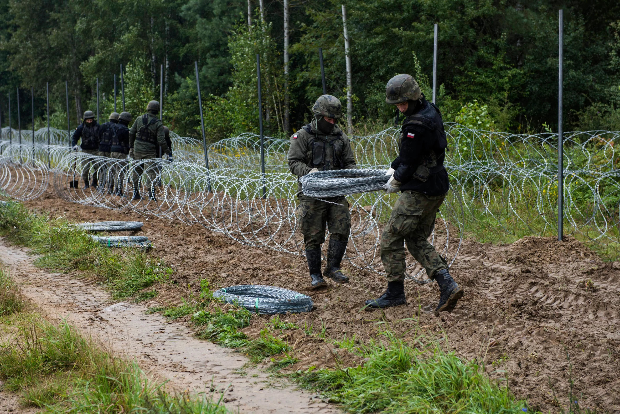 Budowa płotu na granicy Polski z Białorusią