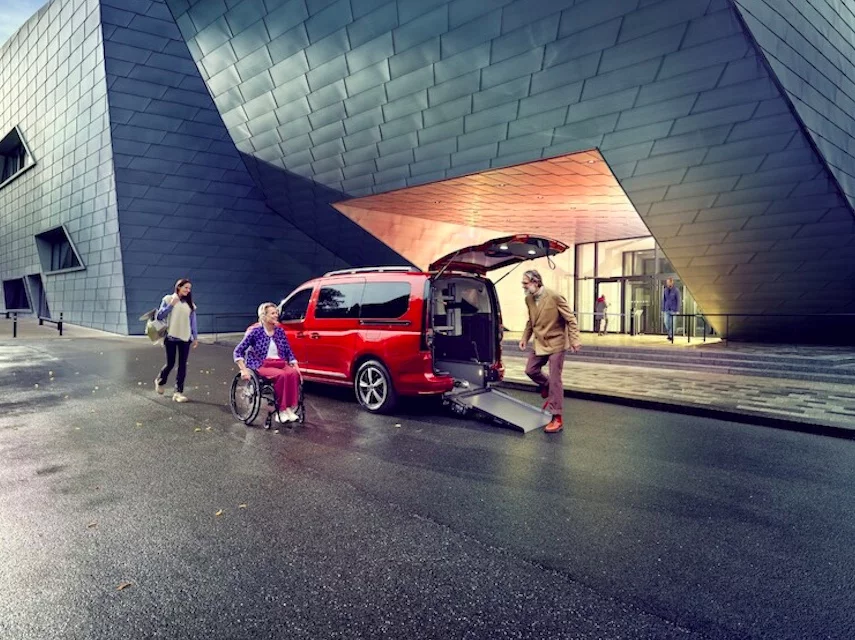 Volkswagen Caddy zabudowany dla osób z niepełnosprawnością