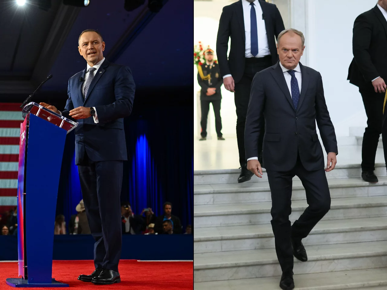 Karol Nawrocki i Donald Tusk