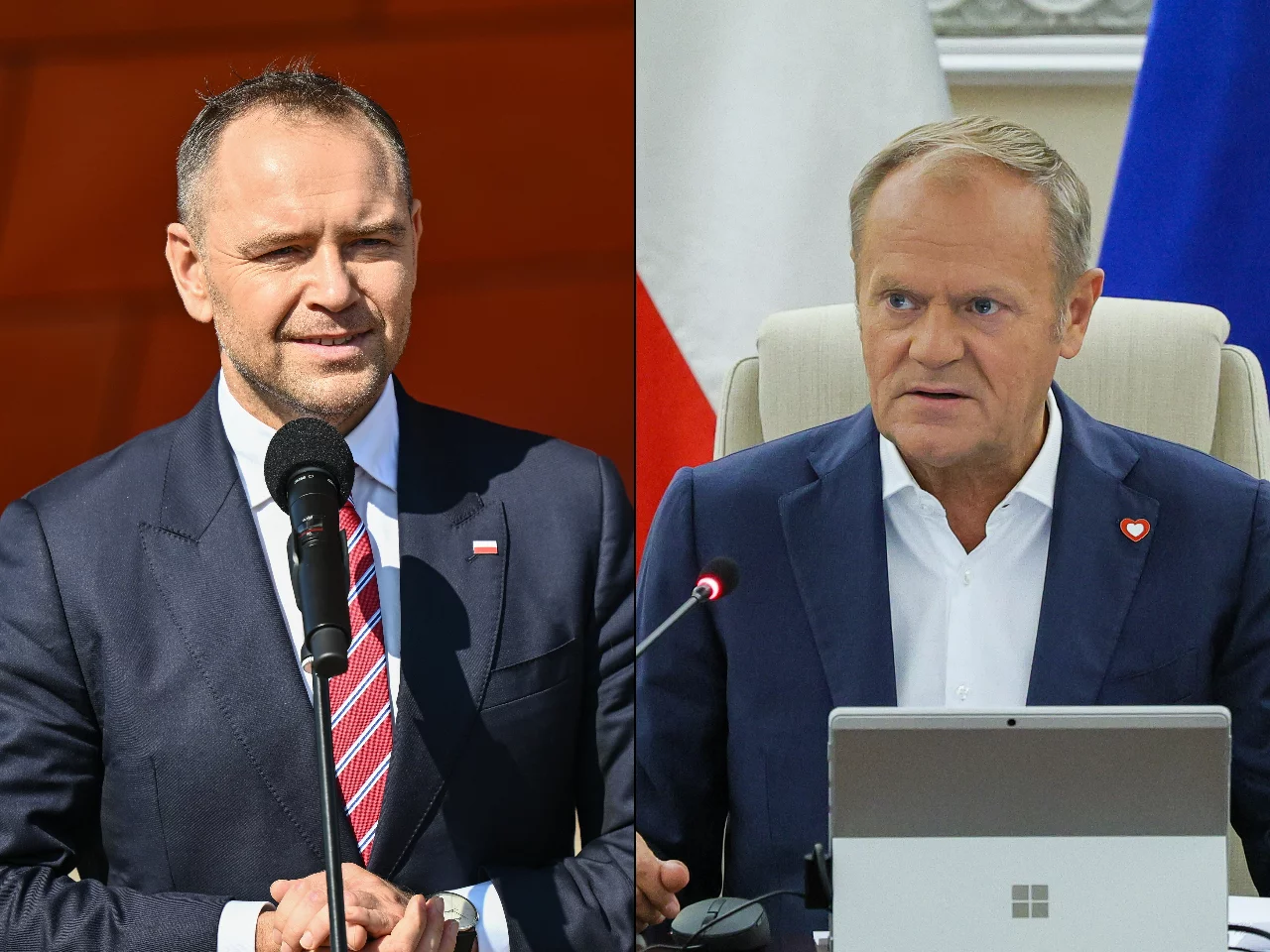 Karol Nawrocki i Donald Tusk