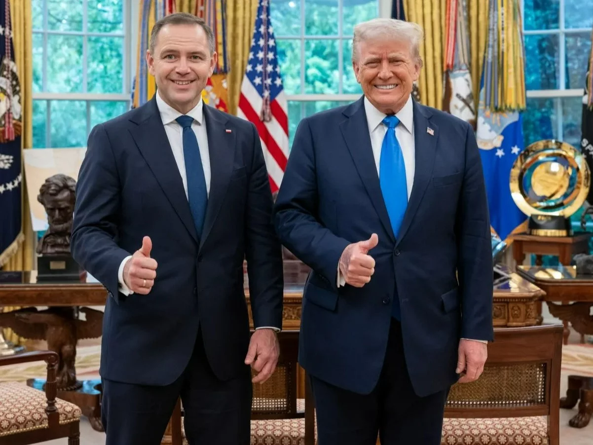 Karol Nawrocki i Donald Trump