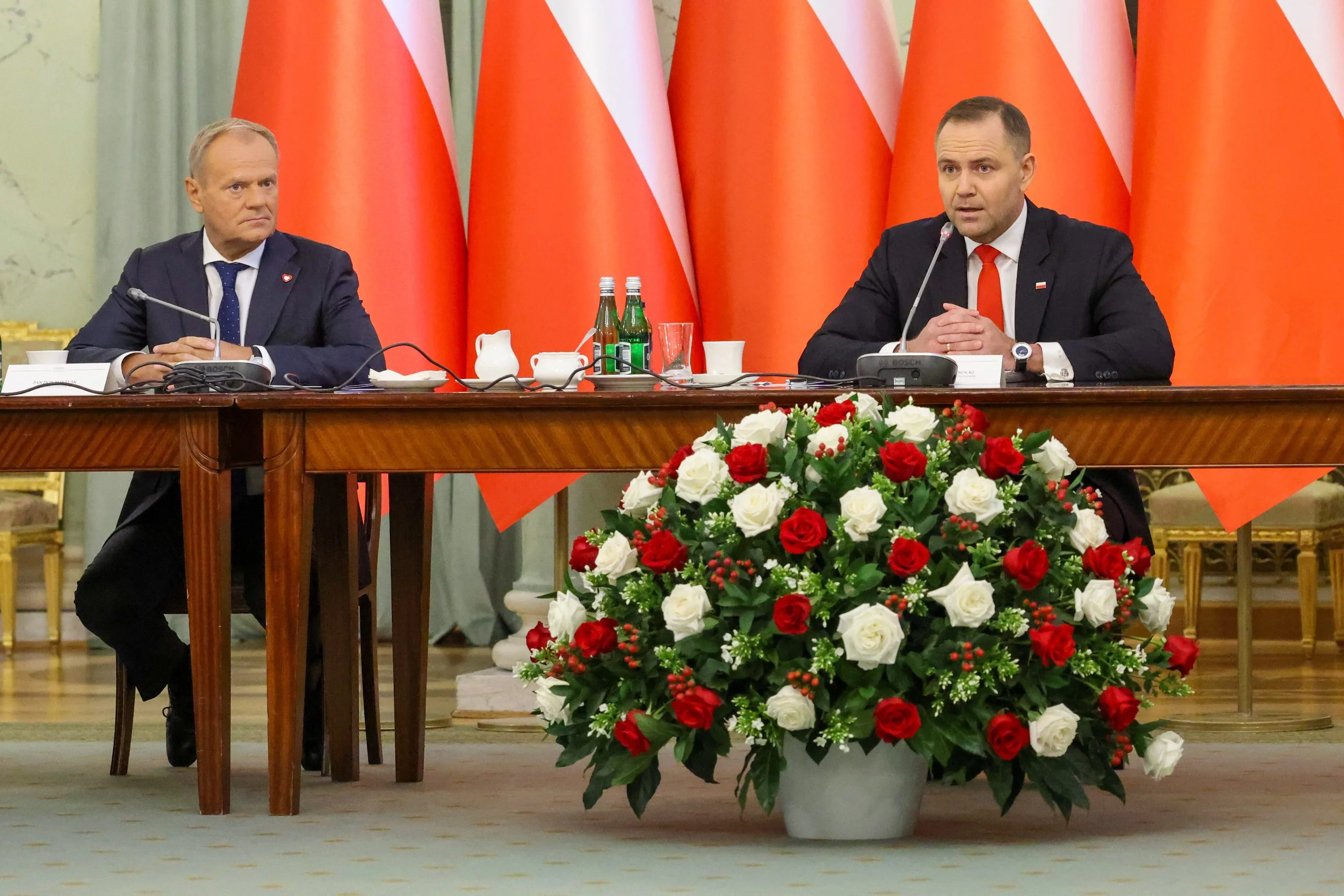 Donald Tusk i Karol Nawrocki