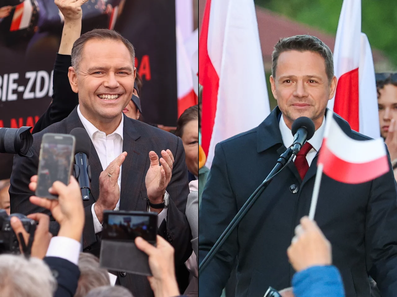 Karol Nawrocki i Rafał Trzaskowski