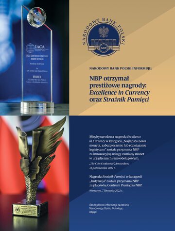 NBP otrzymał prestiżowe nagrody: Excellence in Currency oraz Strażnik Pamięci