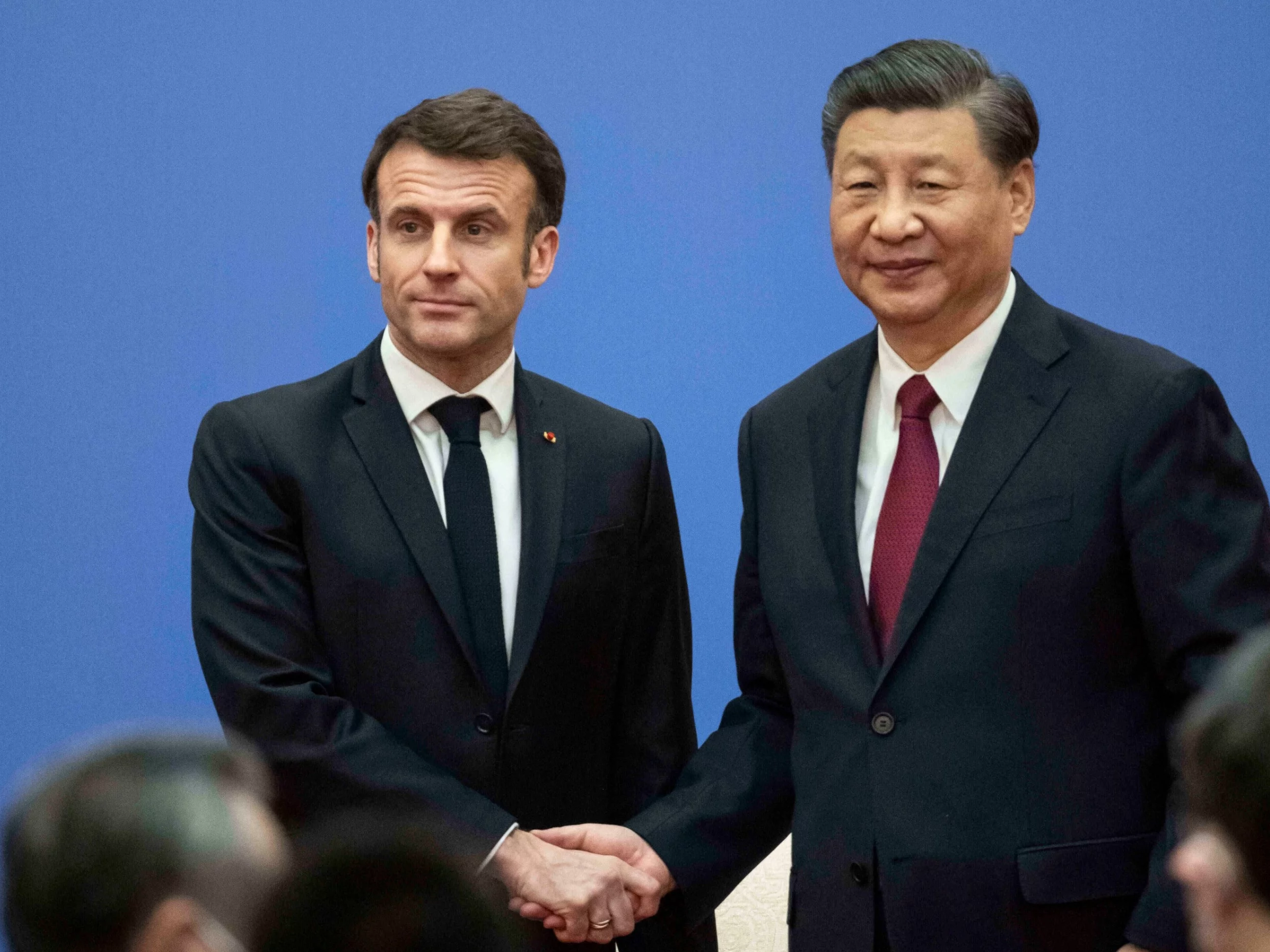 Emmanuel Macron i Xi Jinping