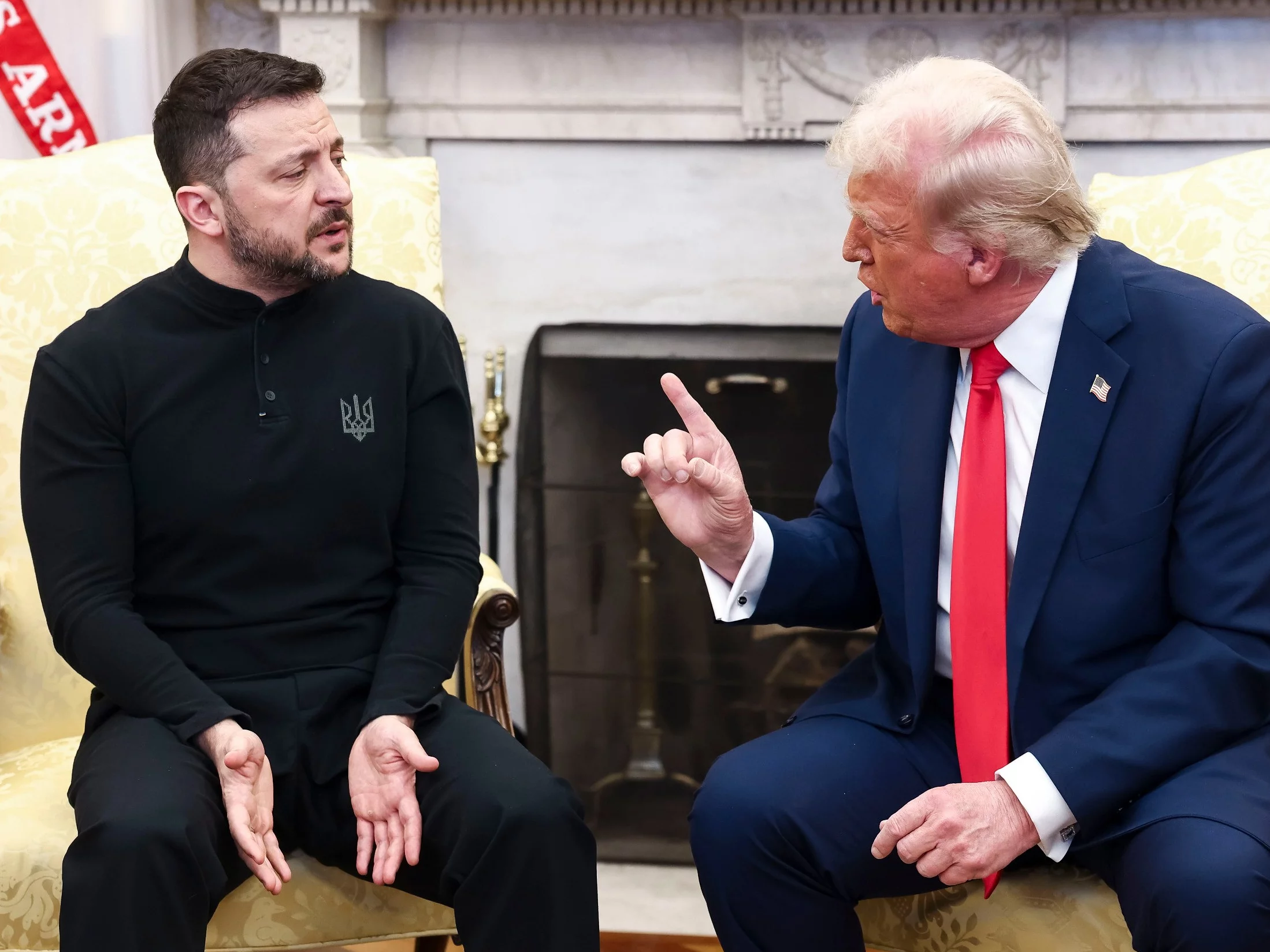 Zełensky i Trump w Gabinecie Owalnym