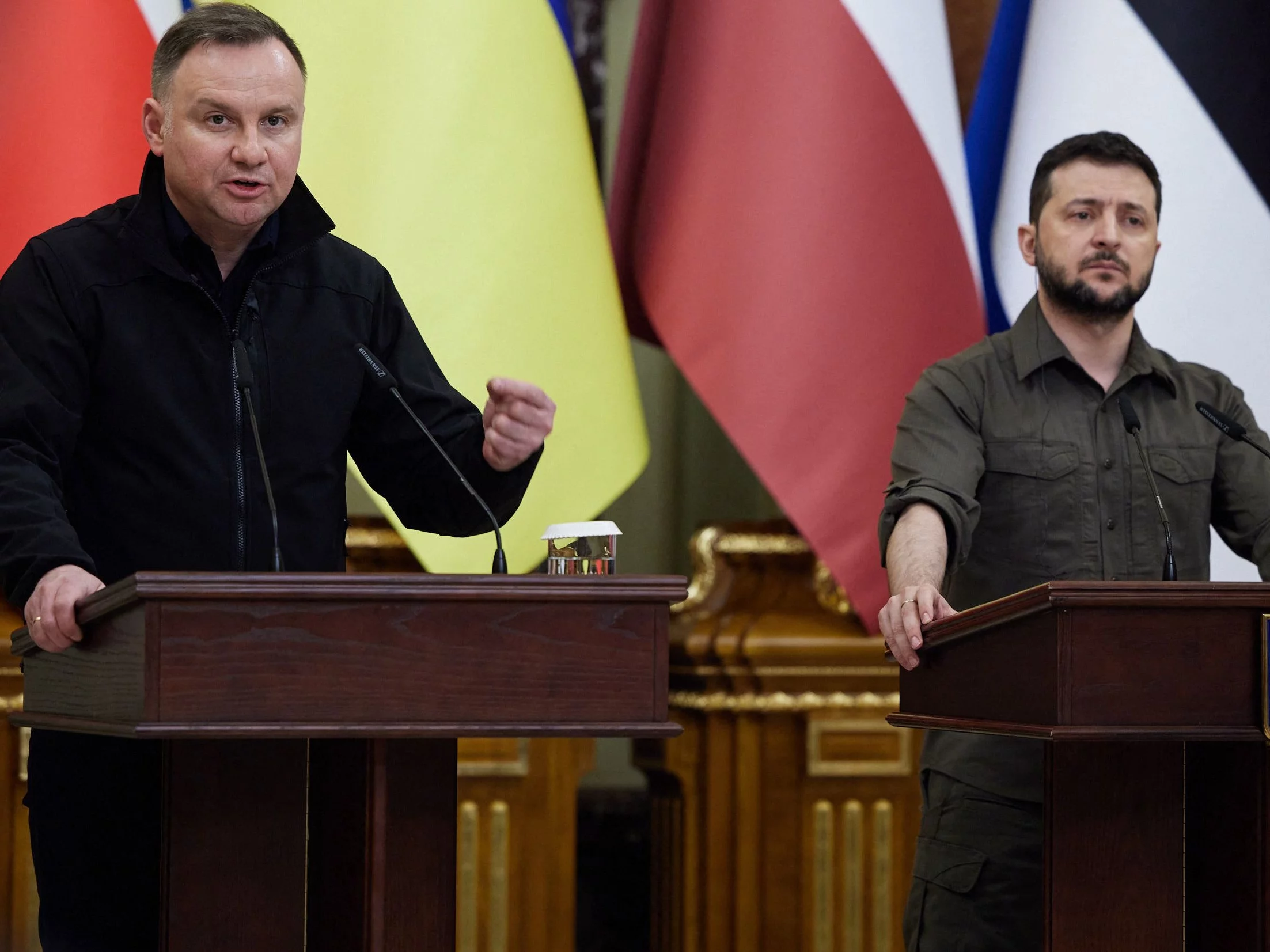 Andrzej Duda i Wołodymyr Zełenski