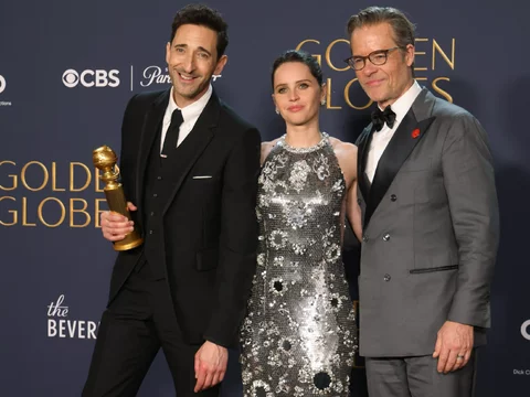 Adrien Brody, Felicity Jones i Guy Pearce