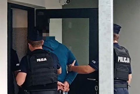 Zatrzymany przez policję mężczyzna