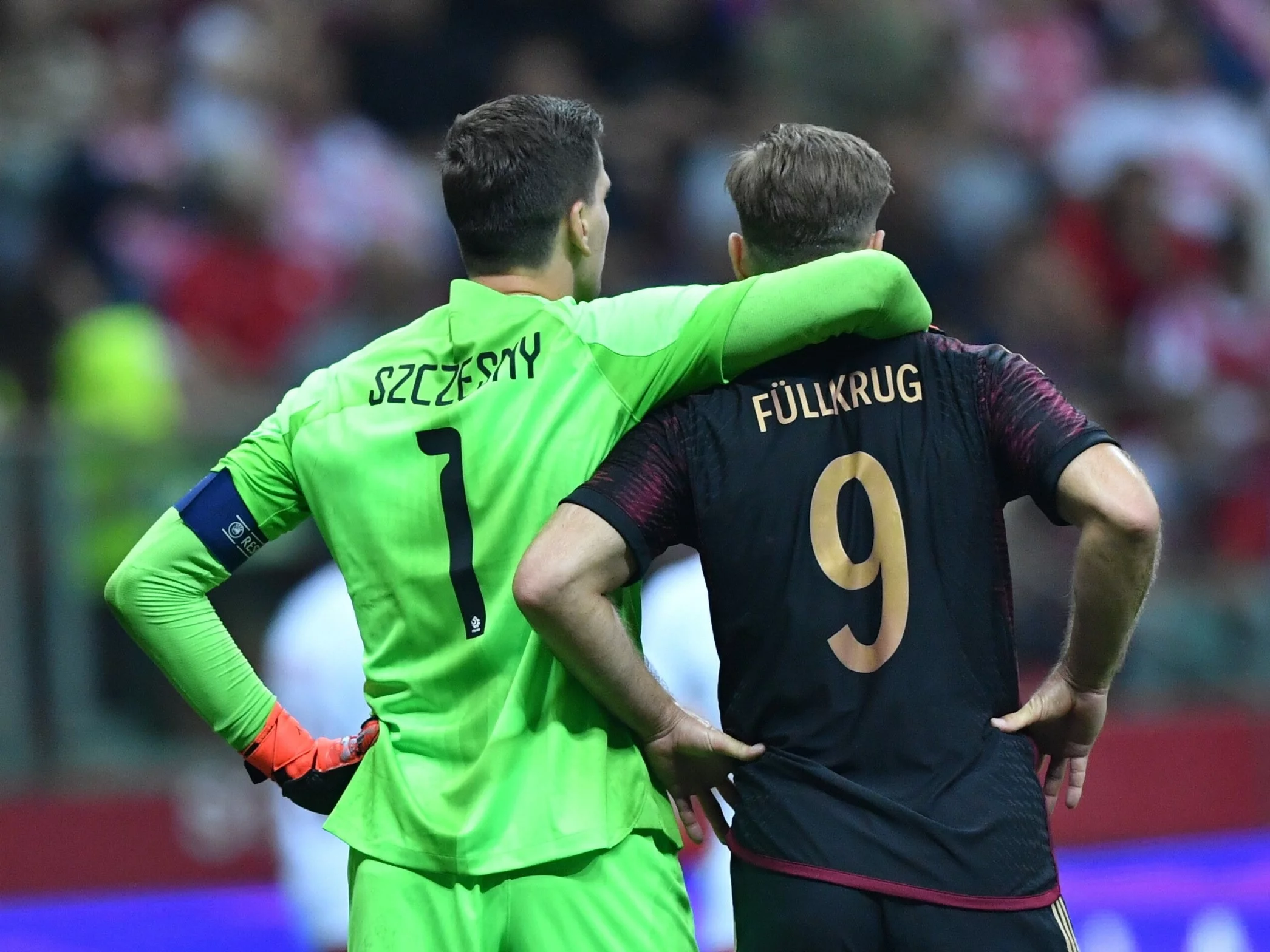 Wojciech Szczęsny i Niclas Fuellkrug