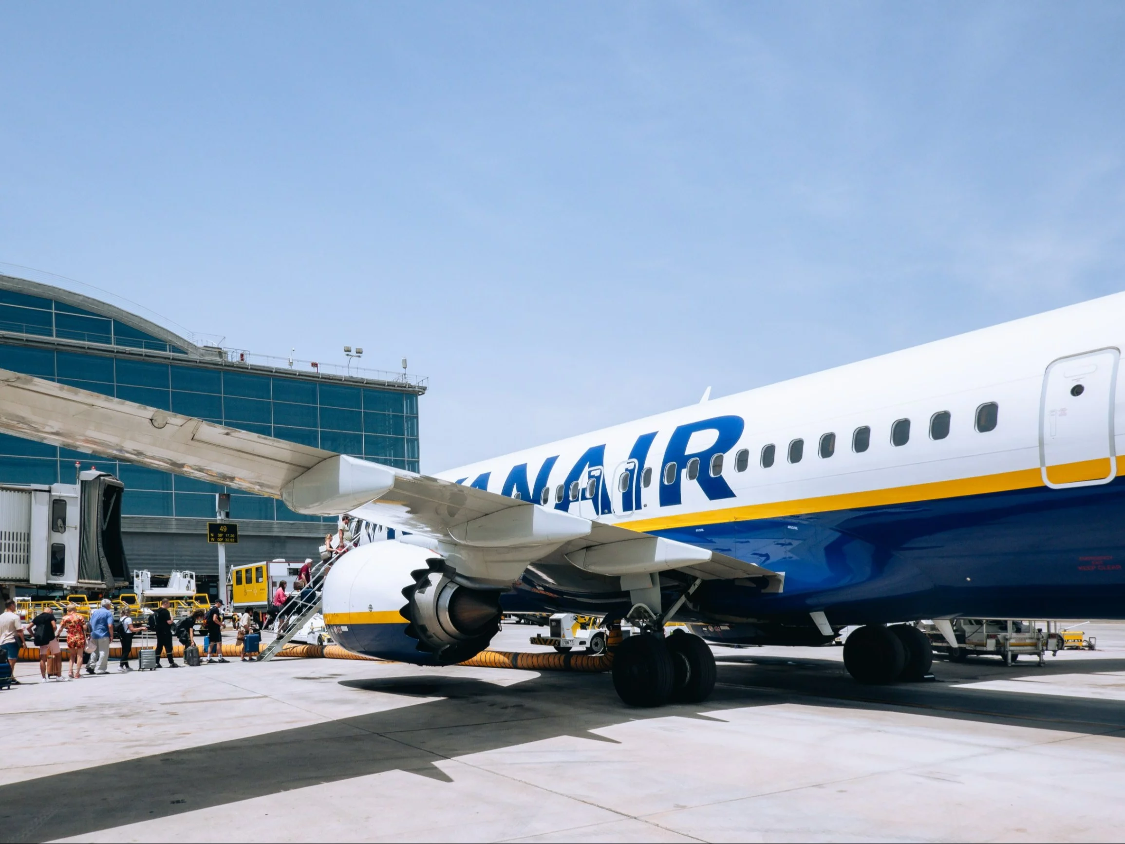 Samolot Ryanair w Alicante