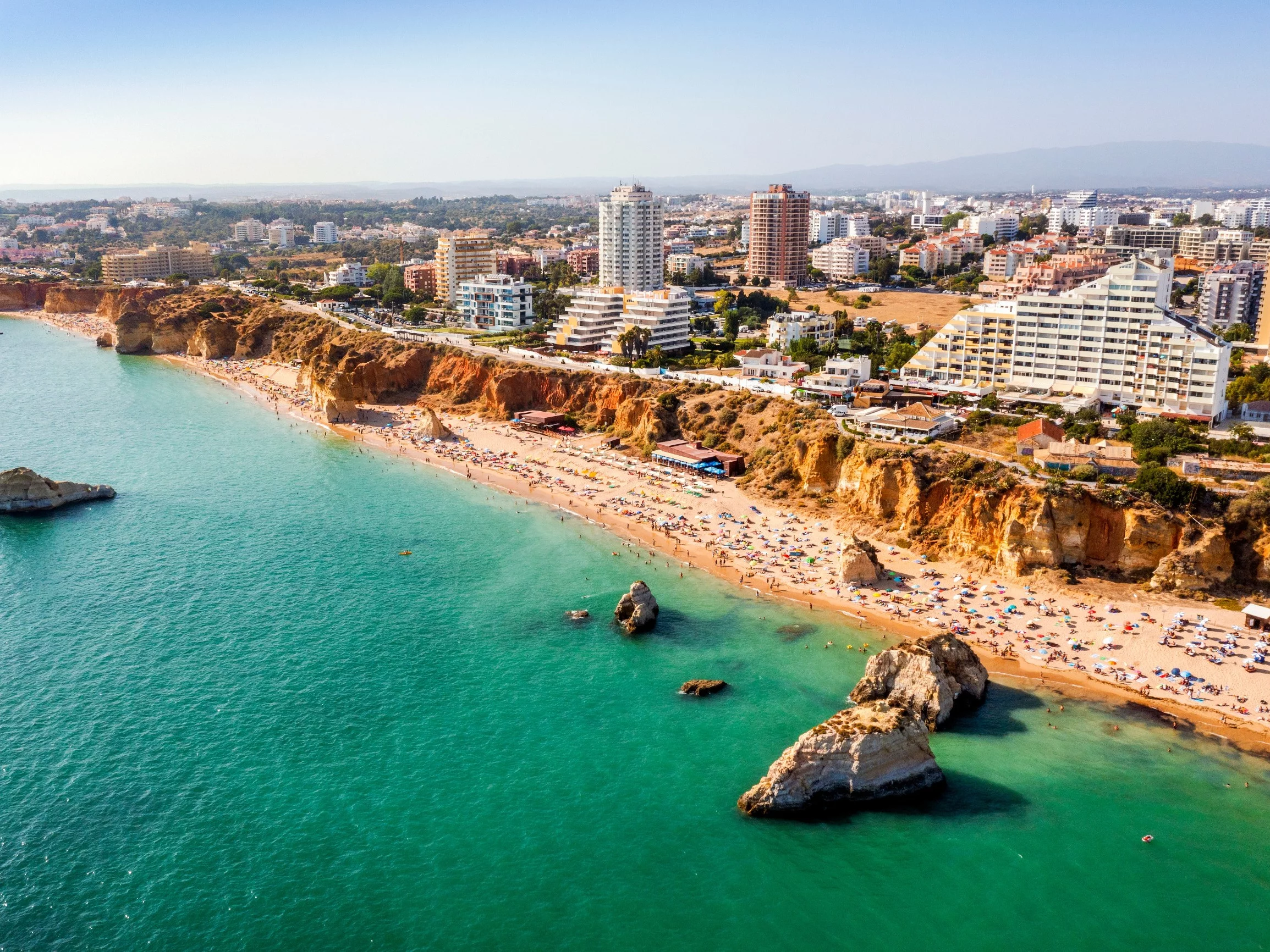 Plaża da Rocha i Portimao w Portugalii