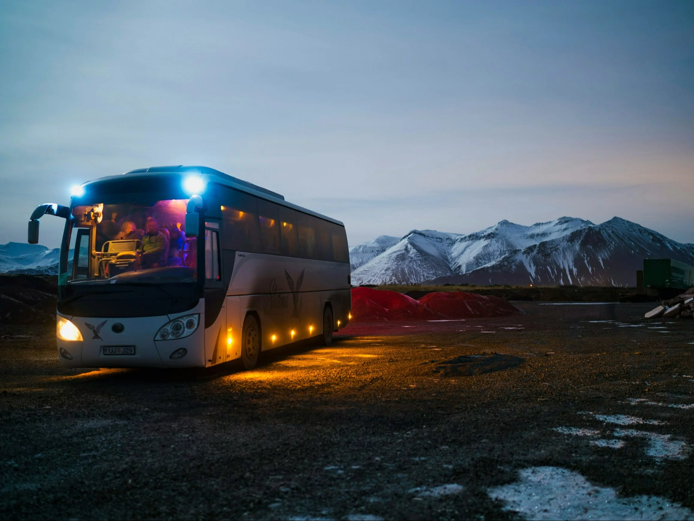 Autobus tuż przed wyjazdem