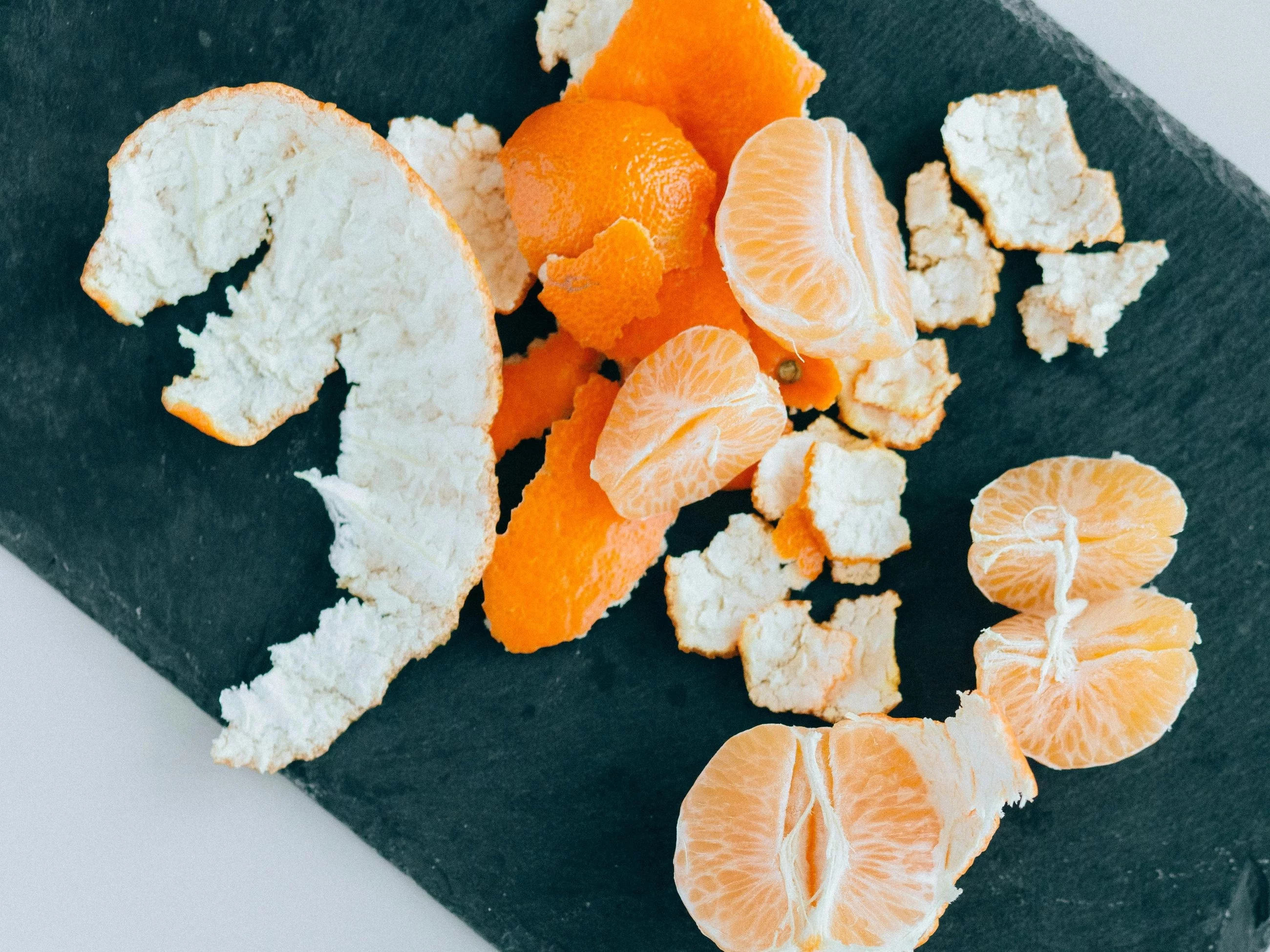 Skórki po mandarynkach