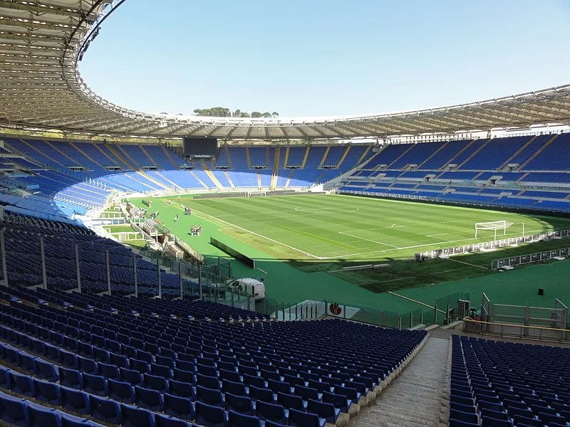 Stadio Olimpico. Tutaj swoje mecze rozgrywają Lazio Rzym i AS Roma