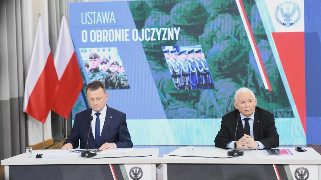 Mariusz Błaszczak i Jarosław Kaczyński