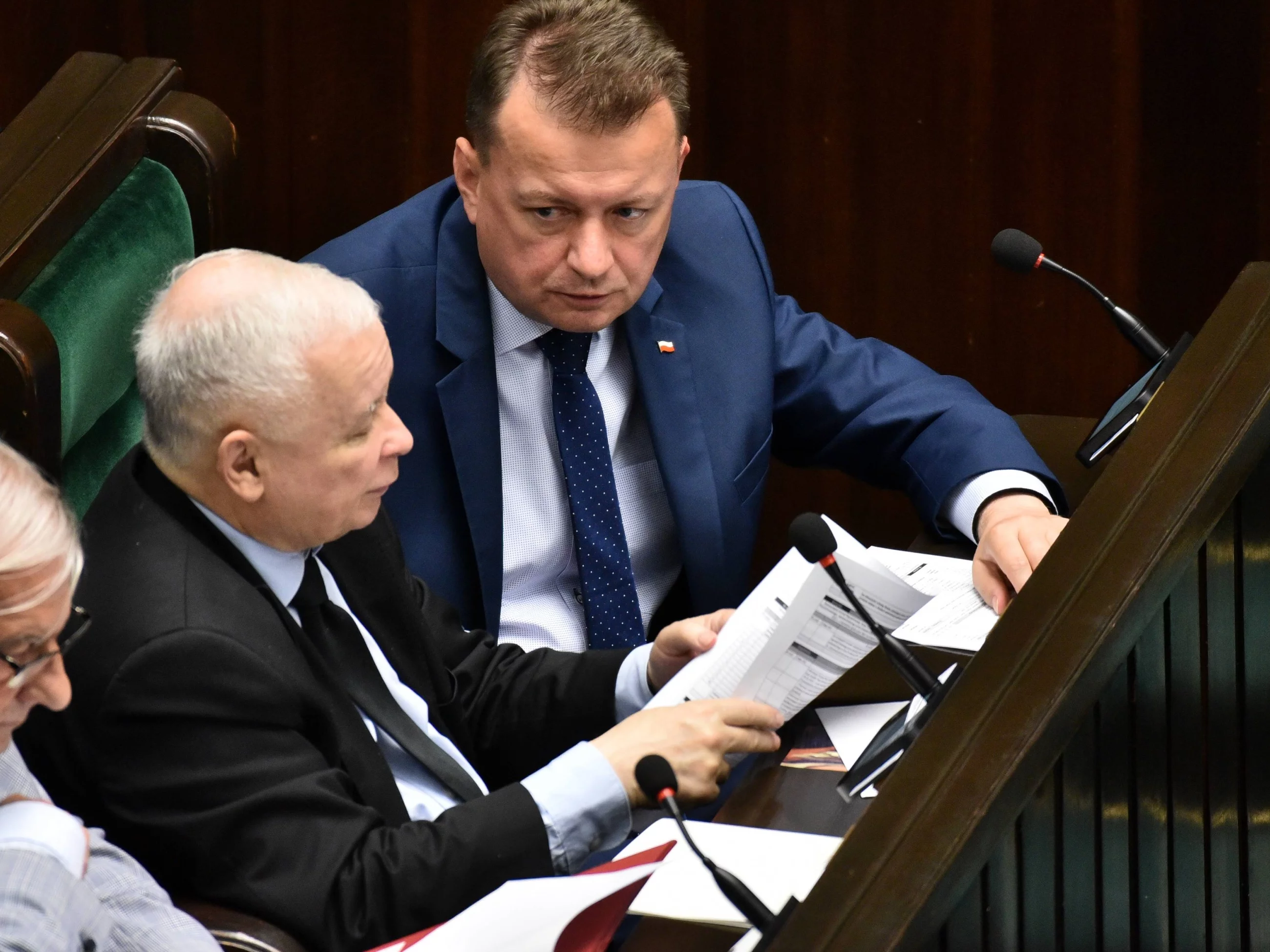 Mariusz Błaszczak i Jarosław Kaczyński