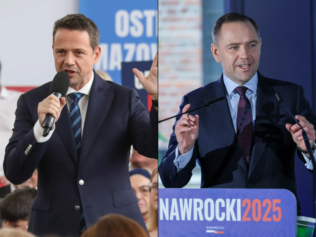 Rafał Trzaskowski i Karol Nawrocki
