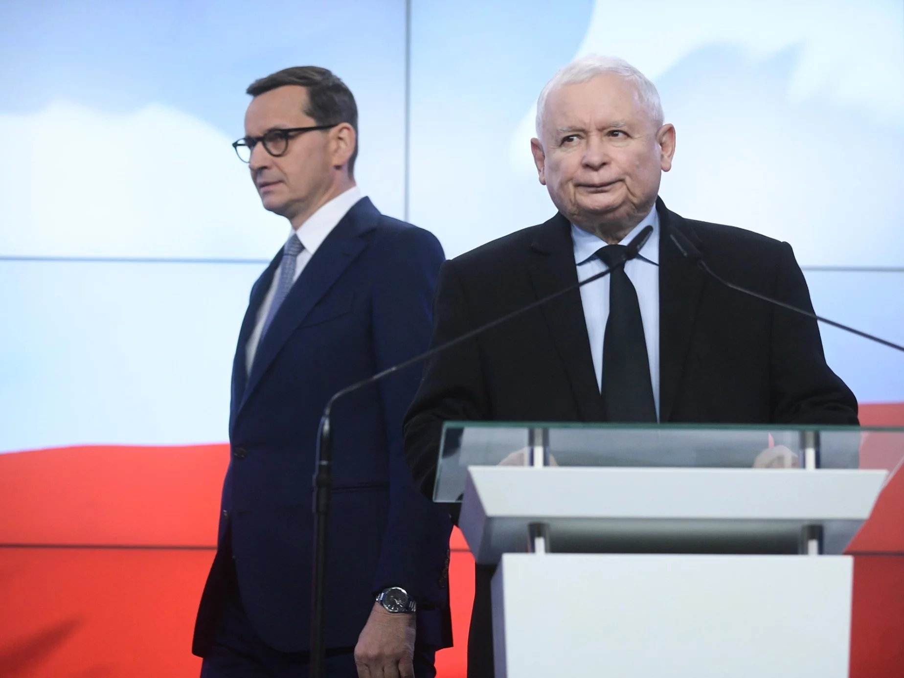 Mateusz Morawiecki i Jarosław Kaczyński