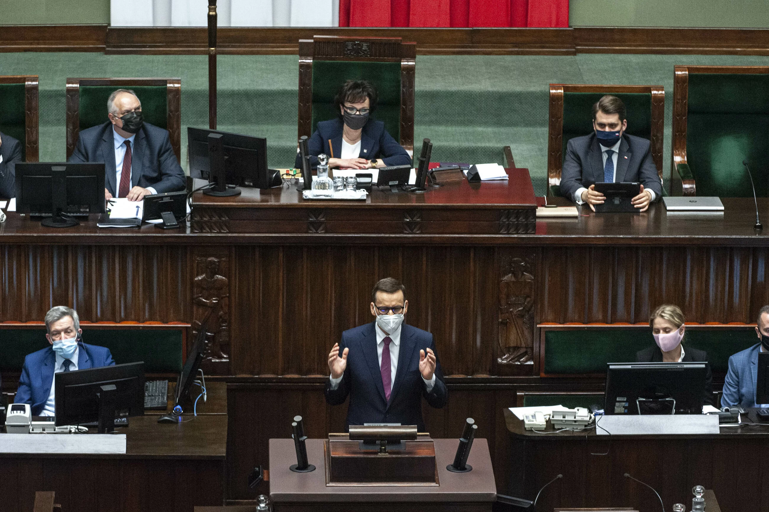 Premier Mateusz Morawiecki i Marszałek Sejmu Elżbieta Witek