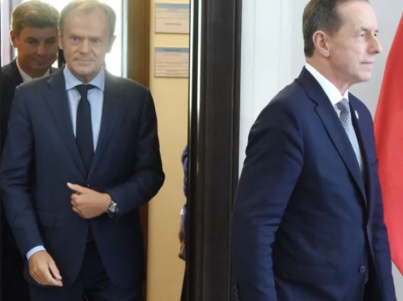 Donald Tusk i Tomasz Grodzki