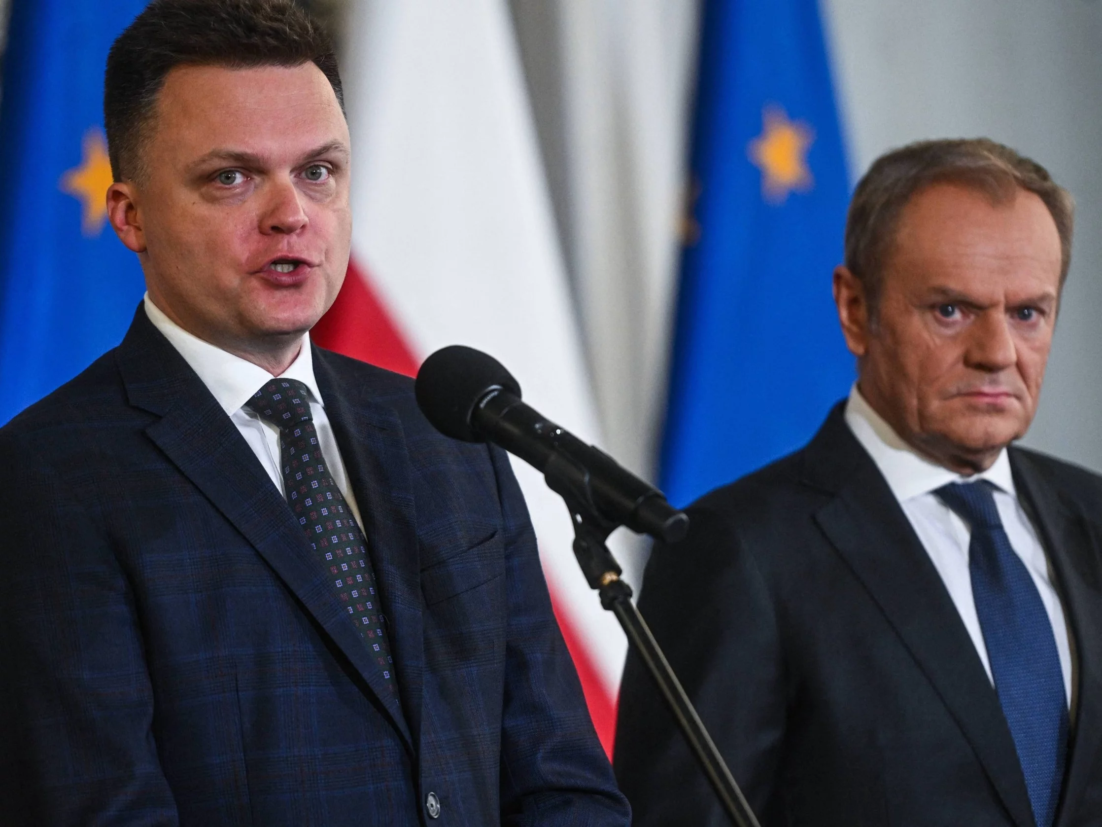 Szymon Hołownia i Donald Tusk