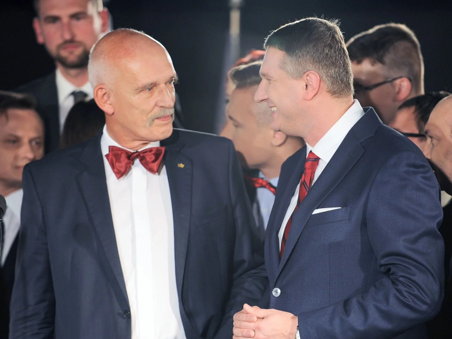 Janusz Korwin-Mikke i Przemysław Wipler