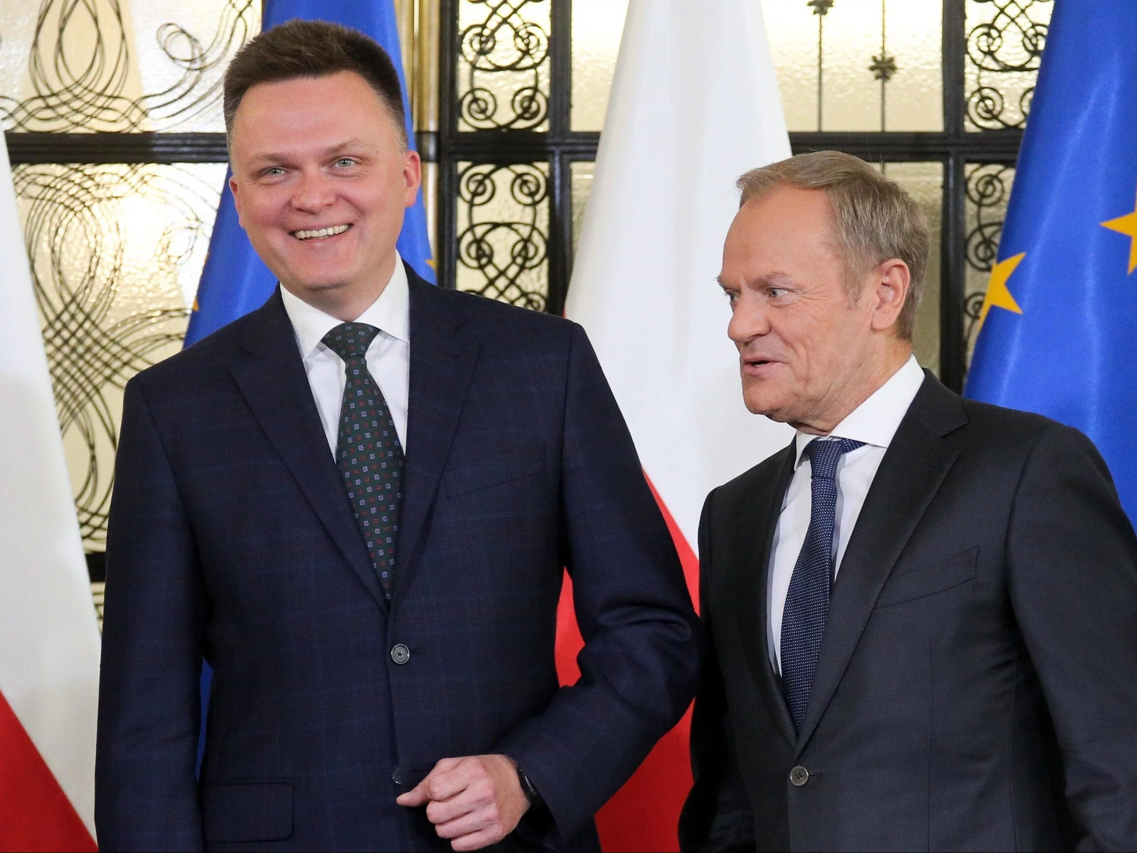 Szymon Hołownia i Donald Tusk