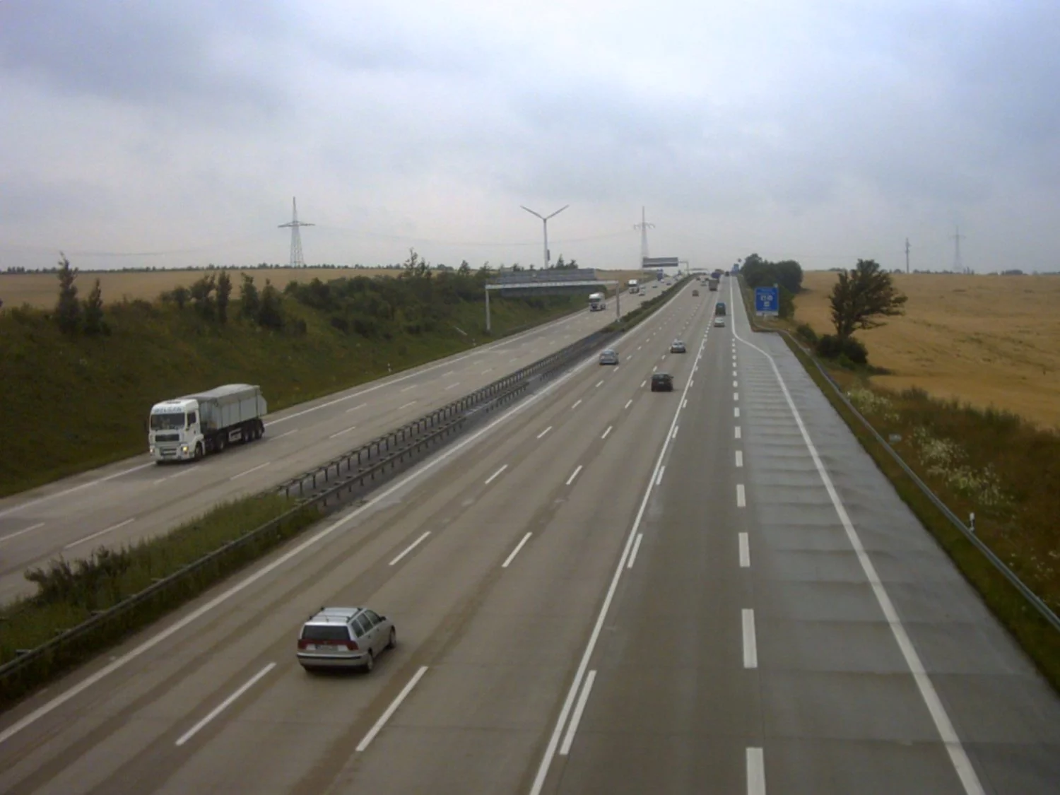 Autostrada A4 koło Drezna, zdjęcie ilustracyjne