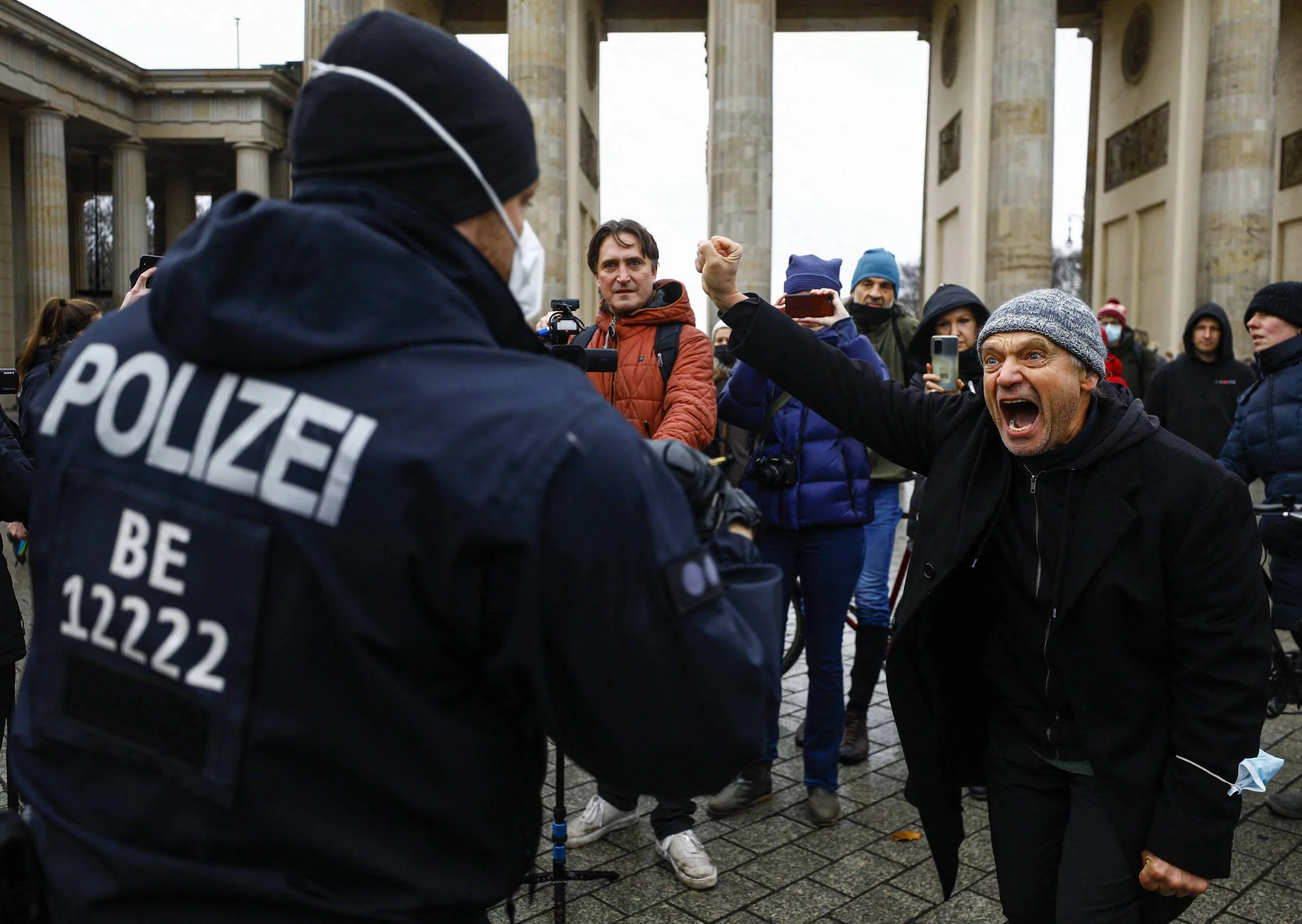 Protest antyszczepionkowców w Niemczech