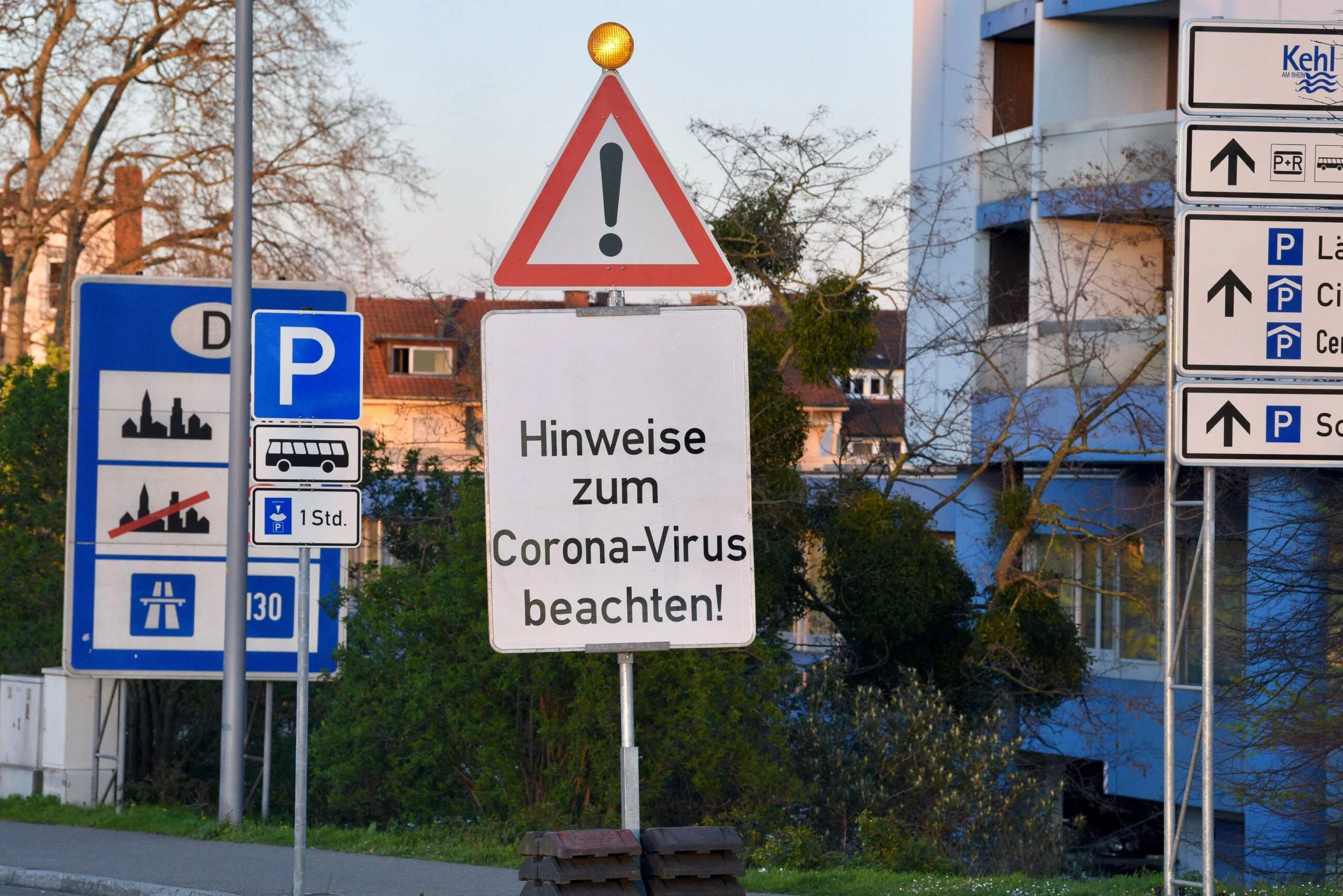 Przygraniczny obszar Niemiec w trakcie pandemii koronawirusa