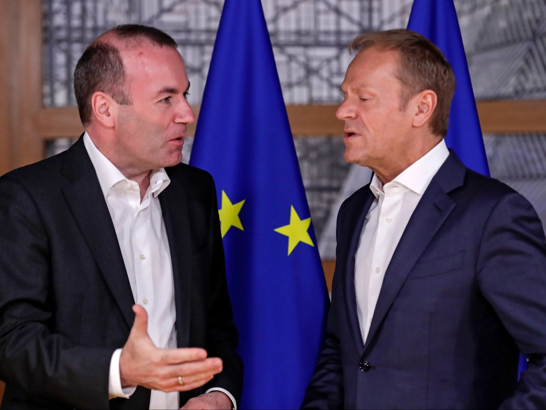 Manfred Weber i Donald Tusk