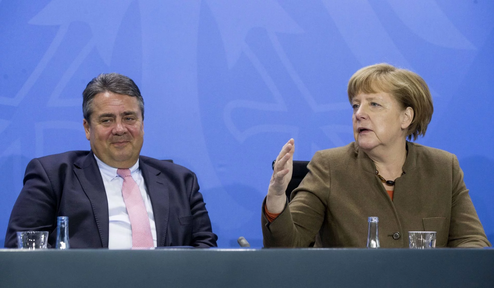 Sigmar Gabriel i Angela Merkel