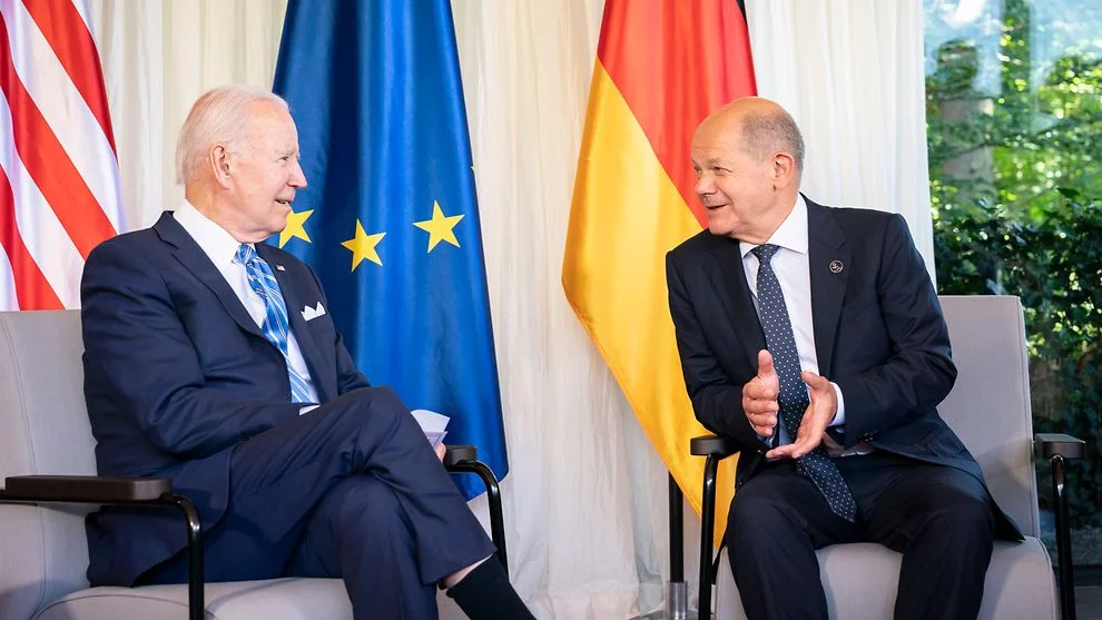 Joe Biden i Olaf Scholz