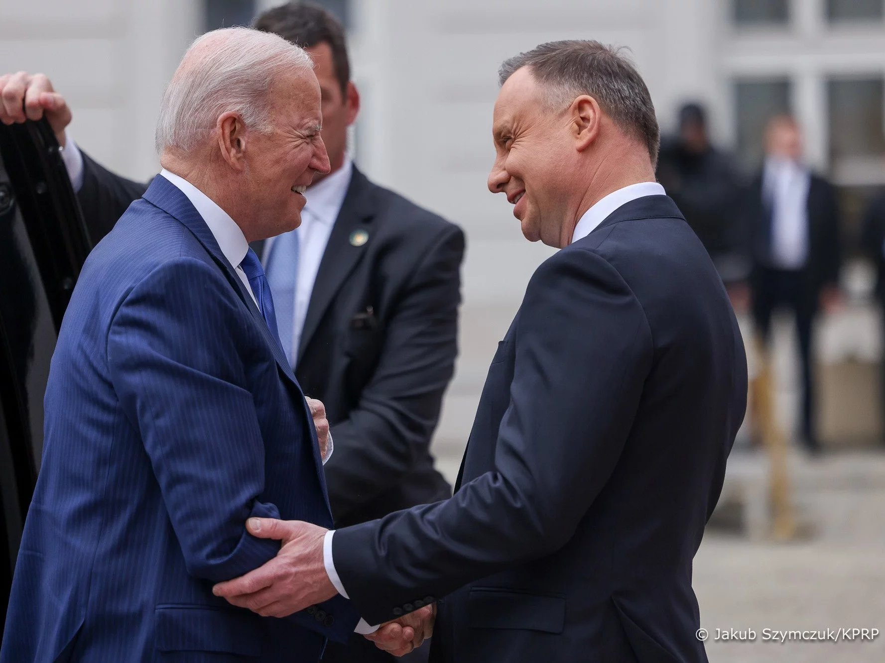 Joe Biden i Andrzej Duda