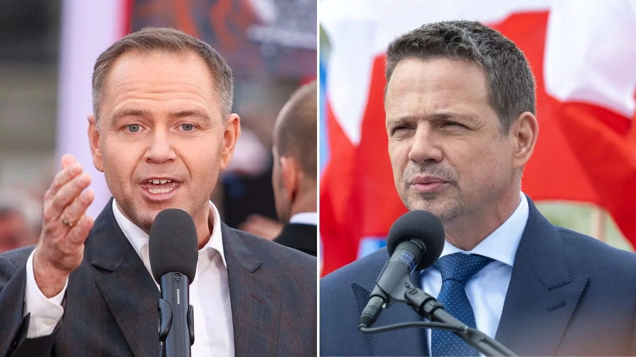Karol Nawrocki i Rafał Trzaskowski