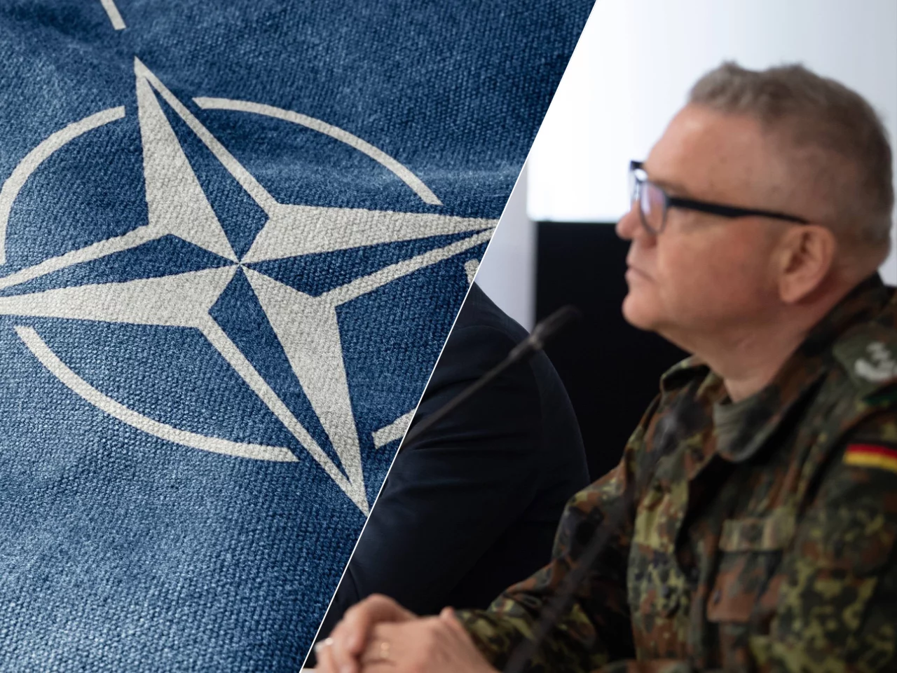 Flaga NATO, generał Hartmut Renk
