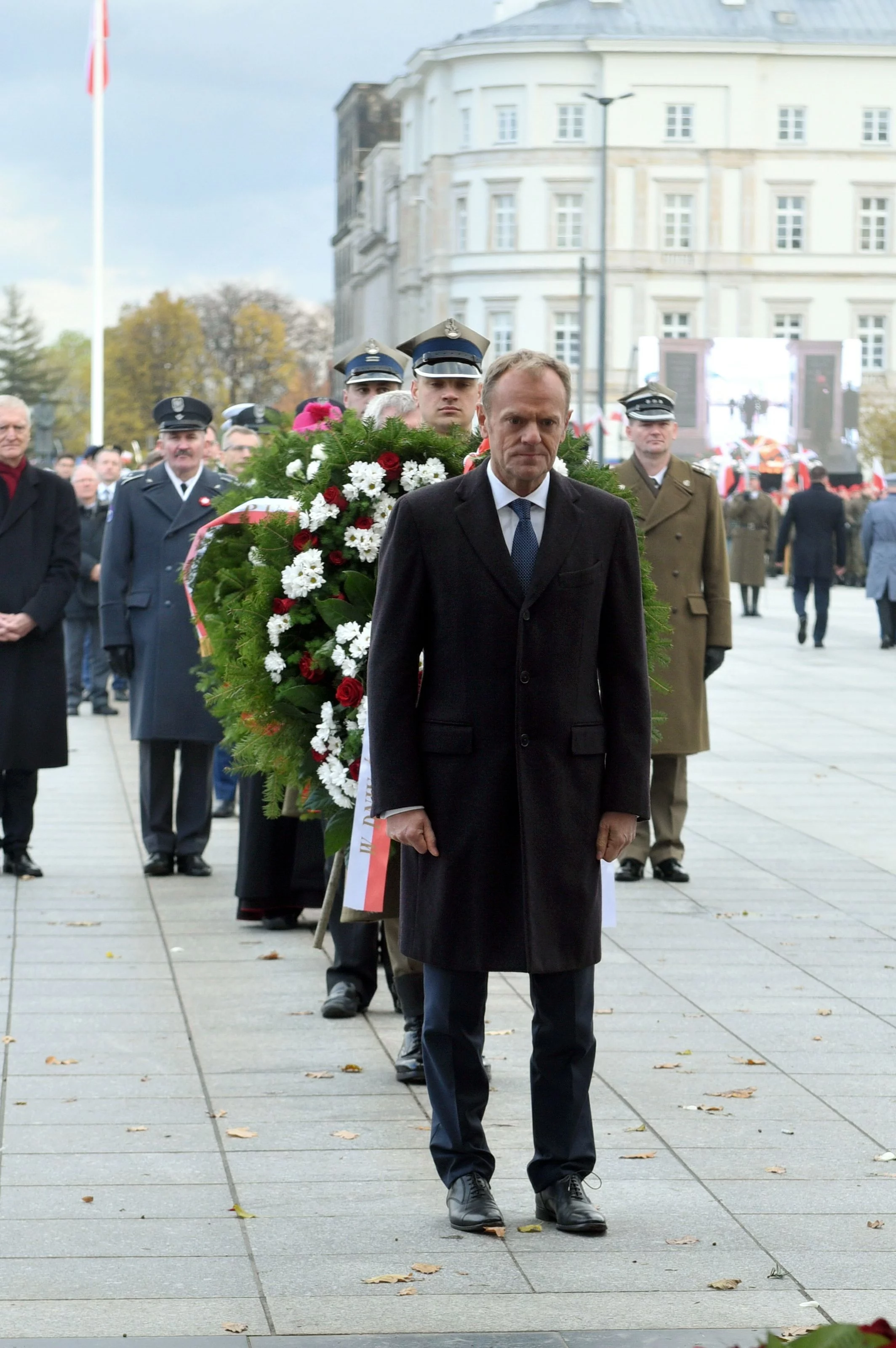 Donald Tusk na uroczystości z okazji Święta Niepodległości