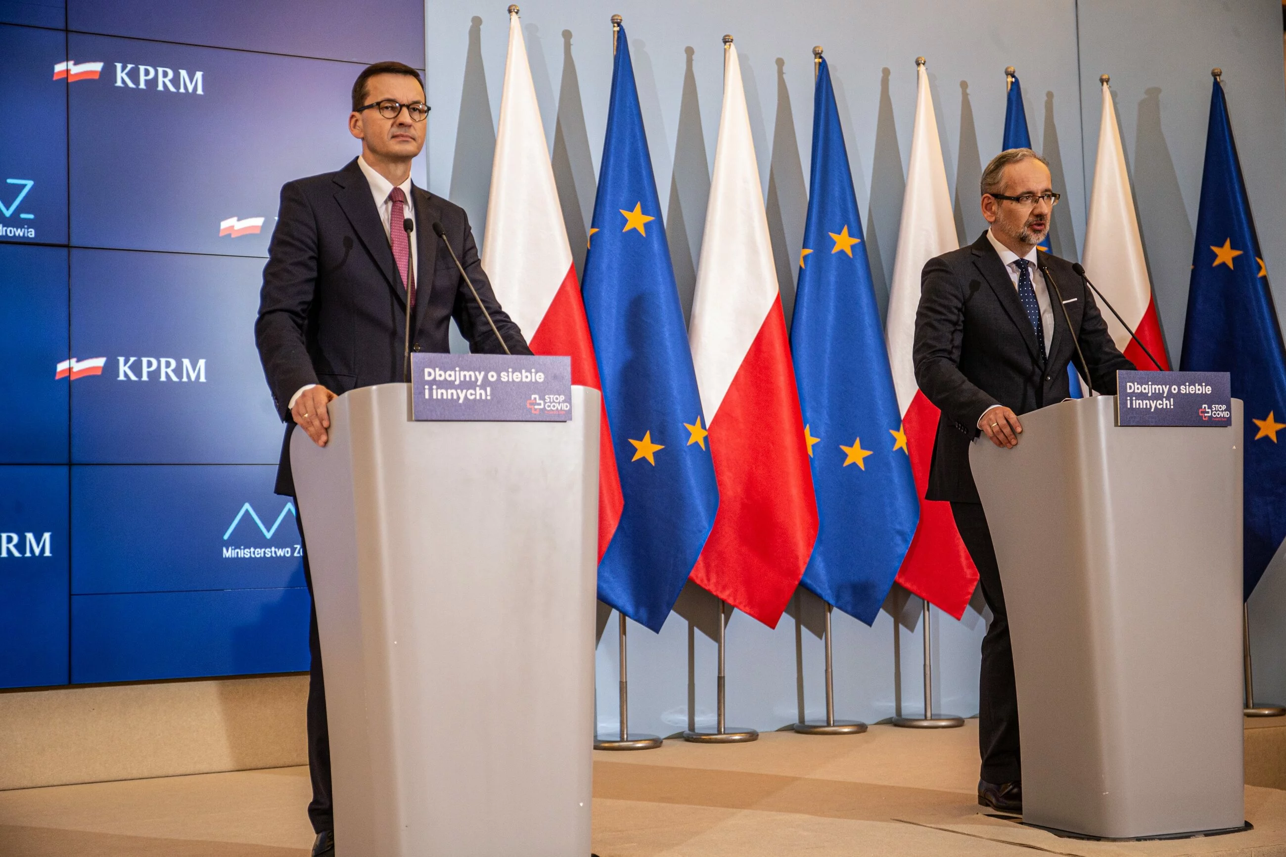 Mateusz Morawiecki i Adam Niedzielski