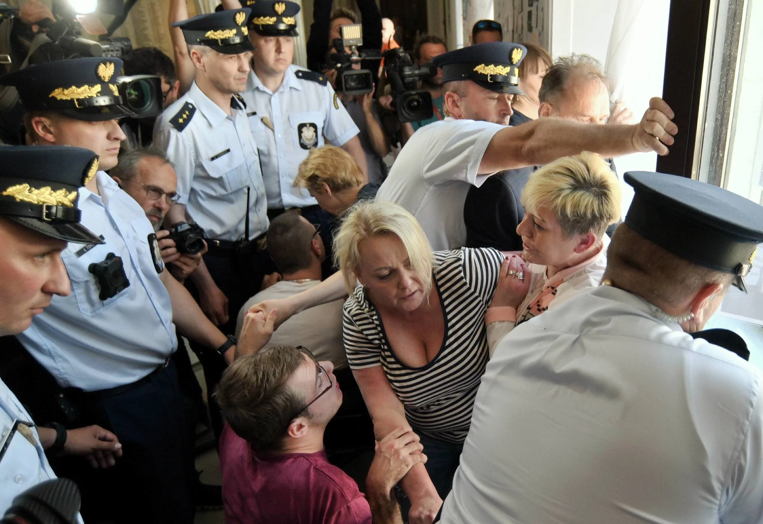 Protest niepełnosprawnych w Sejmie