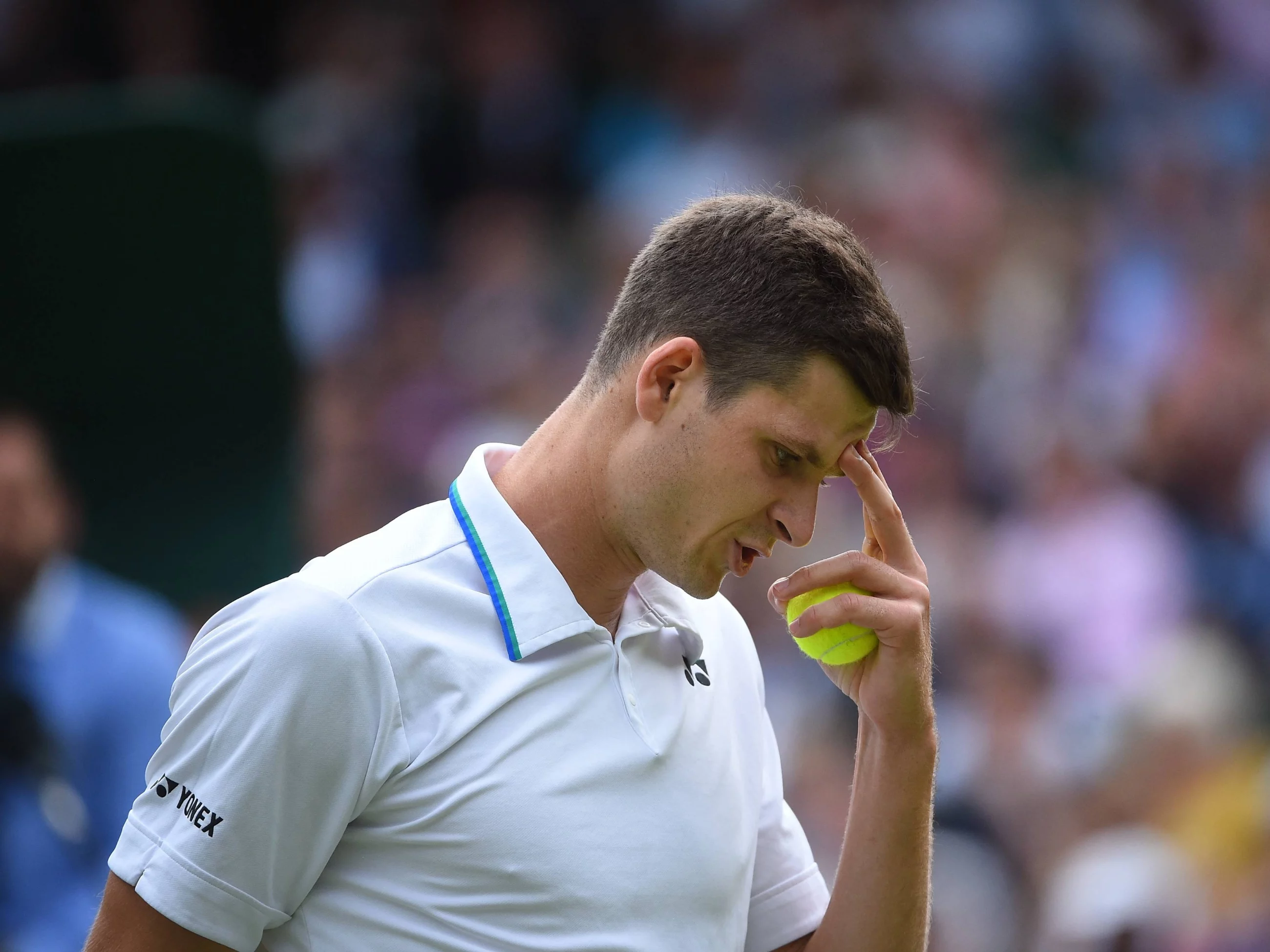 Hubert Hurkacz odpadł w pierwszej rundzie Wimbledonu