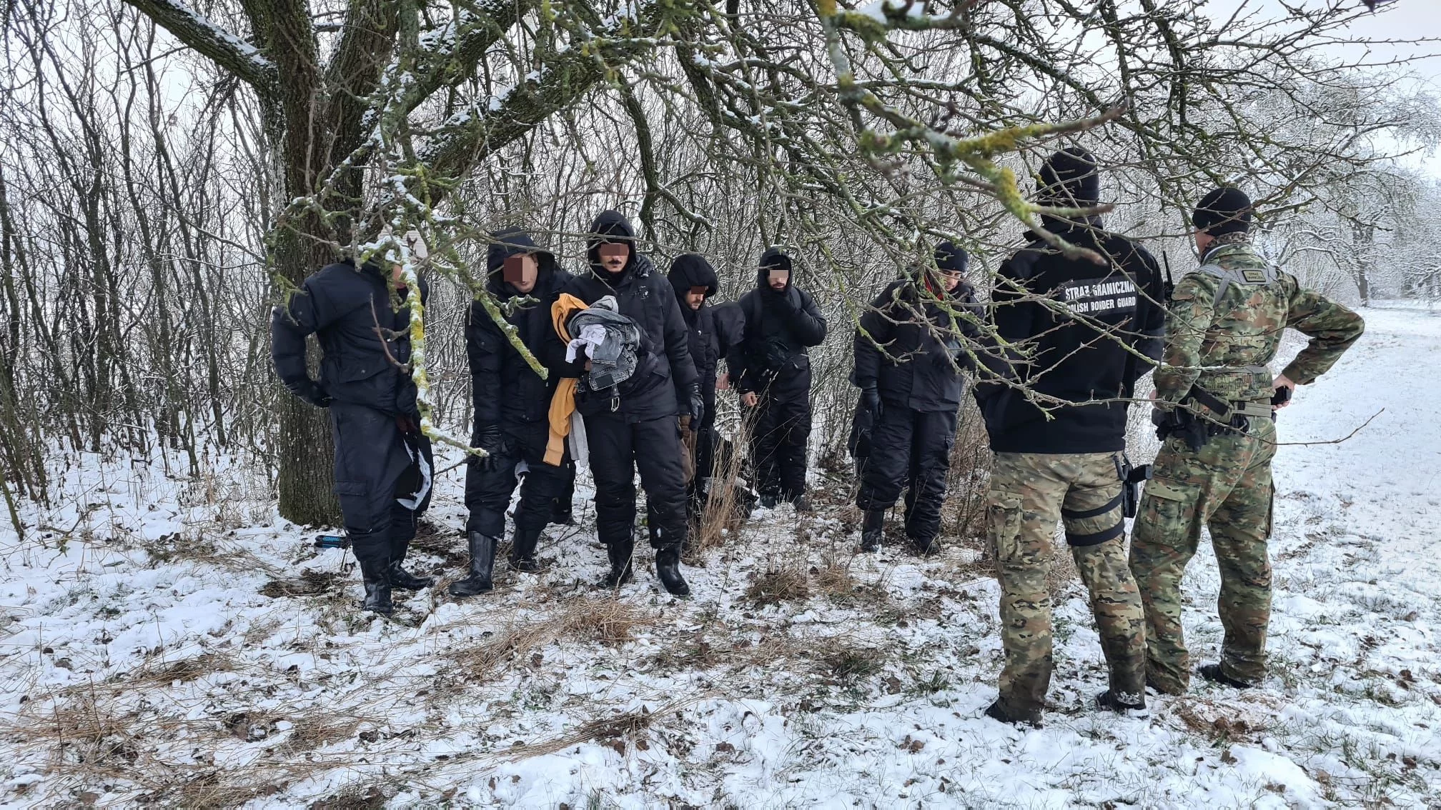 Straż Graniczna przy granicy polsko-białoruskiej