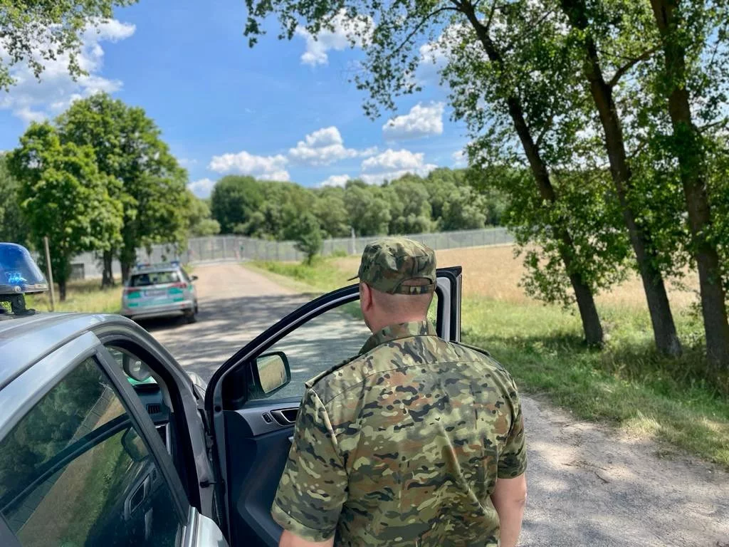 Patrol SG przy granicy polsko-białoruskiej